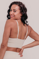 Sena Seamless Sports Bra - Ivory White-Araa Active